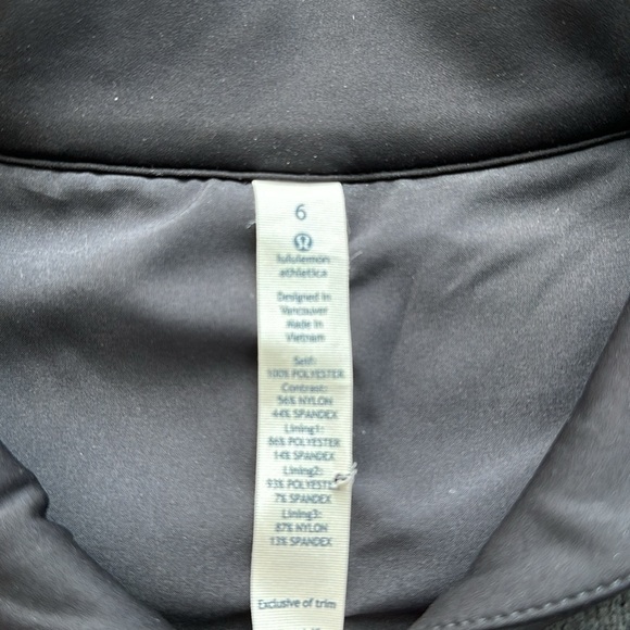 Lululemon Both Ways Bomber Heathered Black/Black size 6 - Picture 5 of 13